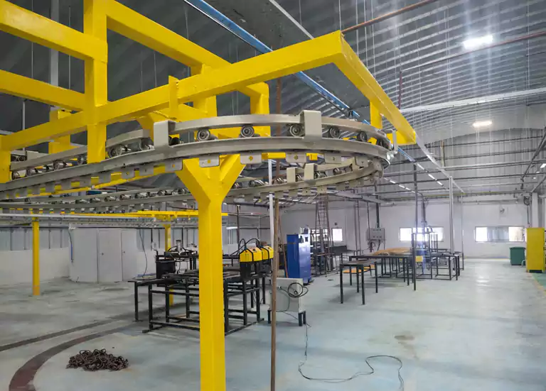 Paint Booth Conveyors for Valves & Automotive Industries