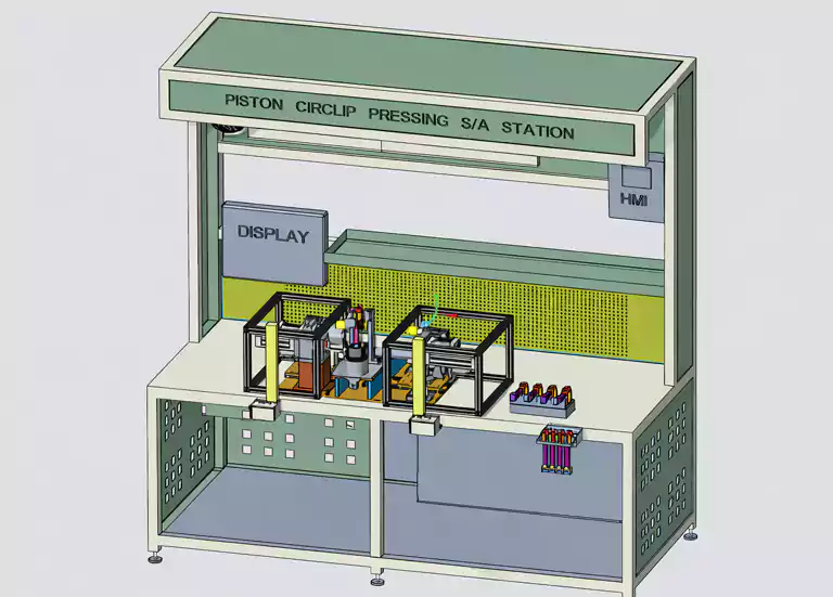 Piston, Gudgeon Pin & Circlip Sub-Assembly Workstation